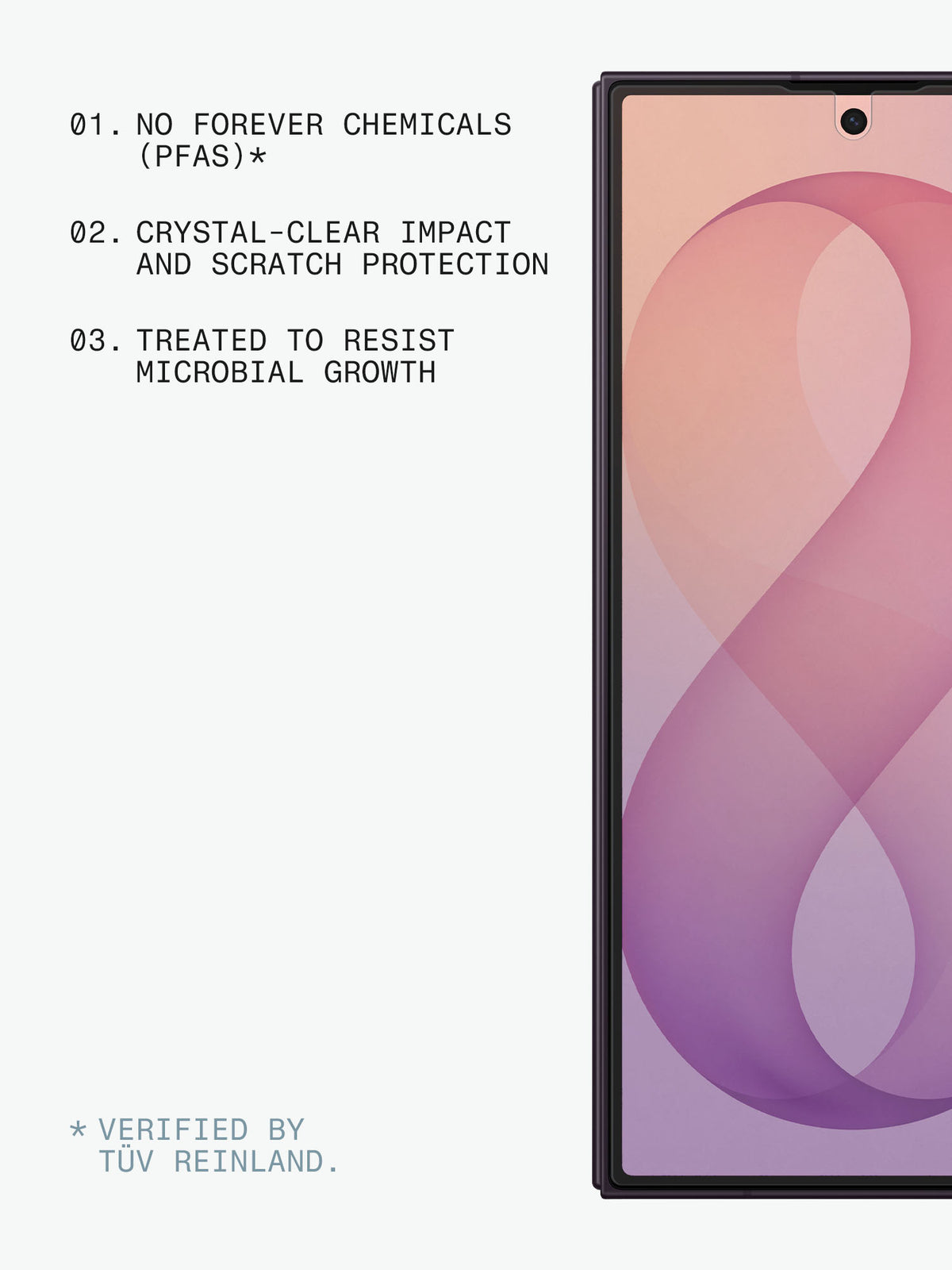 Clear Tempered Glass Screen Protector for Samsung Z Fold8 Ultra