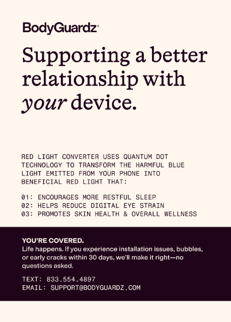 Red Light Converter Customer Service Card