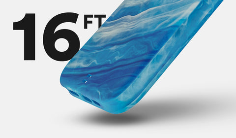 16 foot drop rating.
