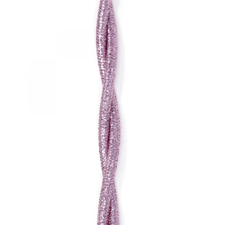 Metallic Nylon Braided Lightning Cable (Rose Gold)