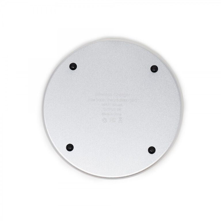 Wireless Charging Pad—(Silver) with Geometric Pattern
