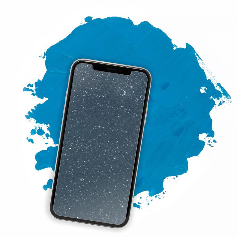Showtime Glitter Glass (Blue) for Apple iPhone X