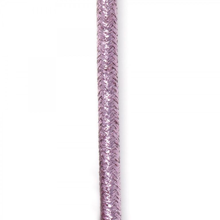 Metallic Nylon Braided Lightning Cable (Rose Gold)