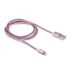 Metallic Nylon Braided Lightning Cable (Rose Gold)