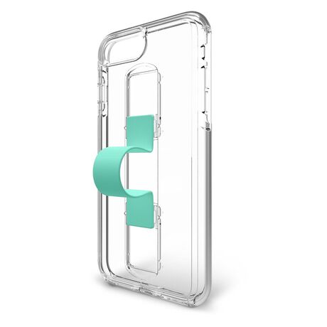 BodyGuardz SlideVue Case featuring Unequal (Clear/Mint) for Apple iPhone 6/6s/7/8 Plus, , large