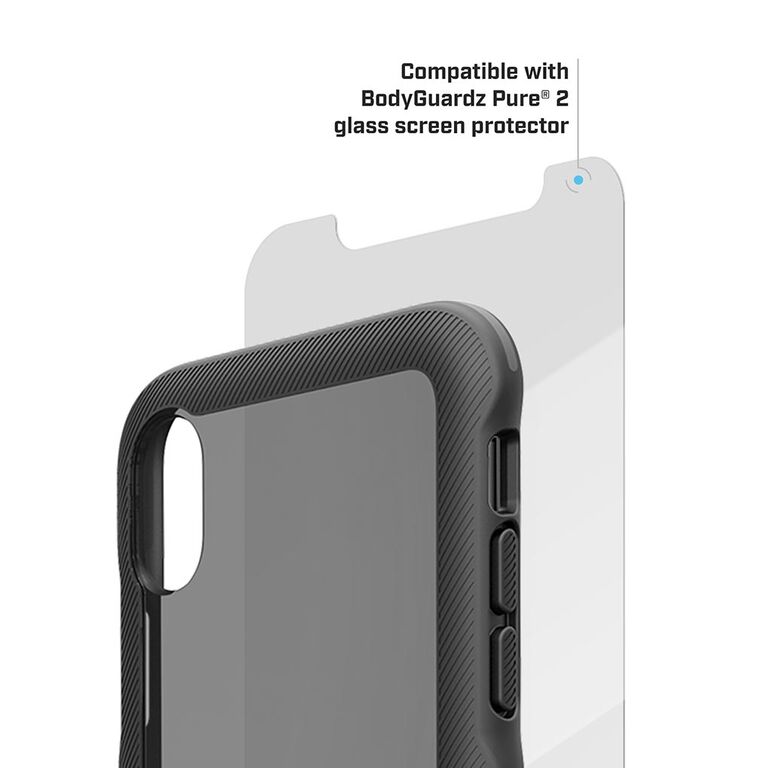 BodyGuardz Trainr Pro Case with Unequal Technology (Black/Gray) for Apple iPhone Xr, , large