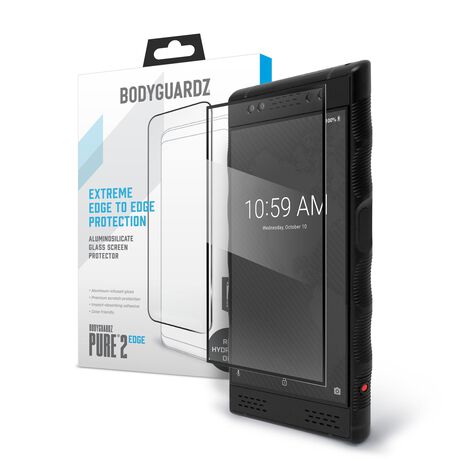 Red Hydrogen One BodyGuardz® Pure® 2 Edge Premium Glass Screen Protector, , large