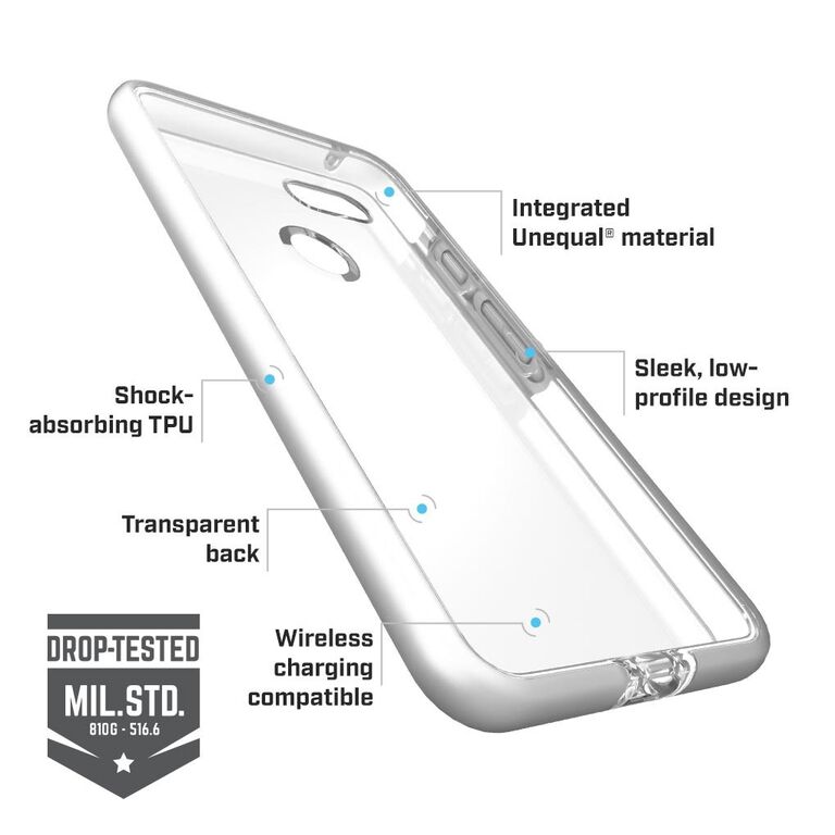 BodyGuardz Ace Pro Case featuring Unequal (Clear/White) for Google Pixel 3, , large