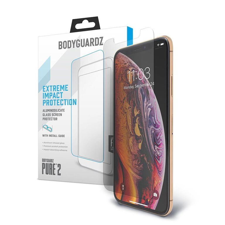 Apple iPhone Xs BodyGuardz® Pure® 2 Premium Glass Screen Protector