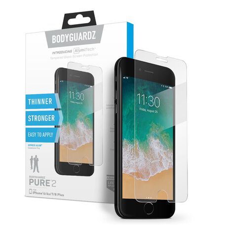 Apple iPhone 8 Plus BodyGuardz® Pure® 2 Premium Glass Screen Protector, , large