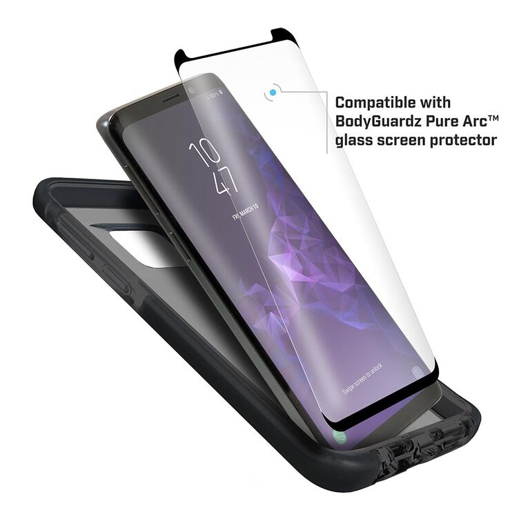 BodyGuardz Ace Pro Case featuring Unequal (Smoke/Black) for Samsung Galaxy S9, , large