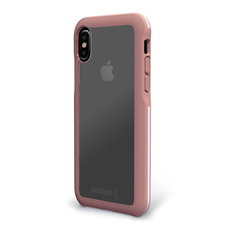 BodyGuardz Trainr Case with Unequal Technology (Rose Gold/White) for Apple iPhone X, , large