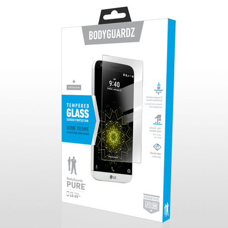 Lg G5 Bodyguardz Pure Flex Premium Glass Screen Protector