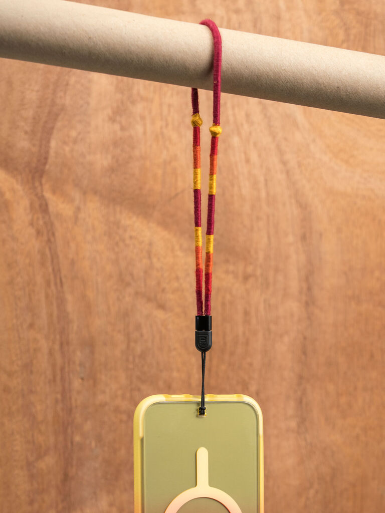 Artisan-Made Universal Lanyard (Red/Orange/Yellow), , large
