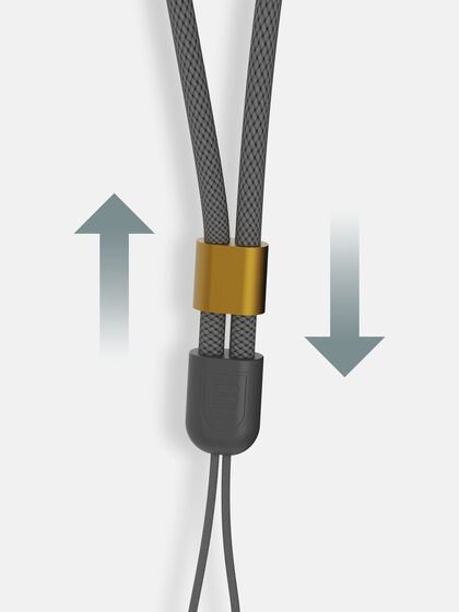 Universal, Adjustable Wrist Lanyard(Gray-Copper), , large