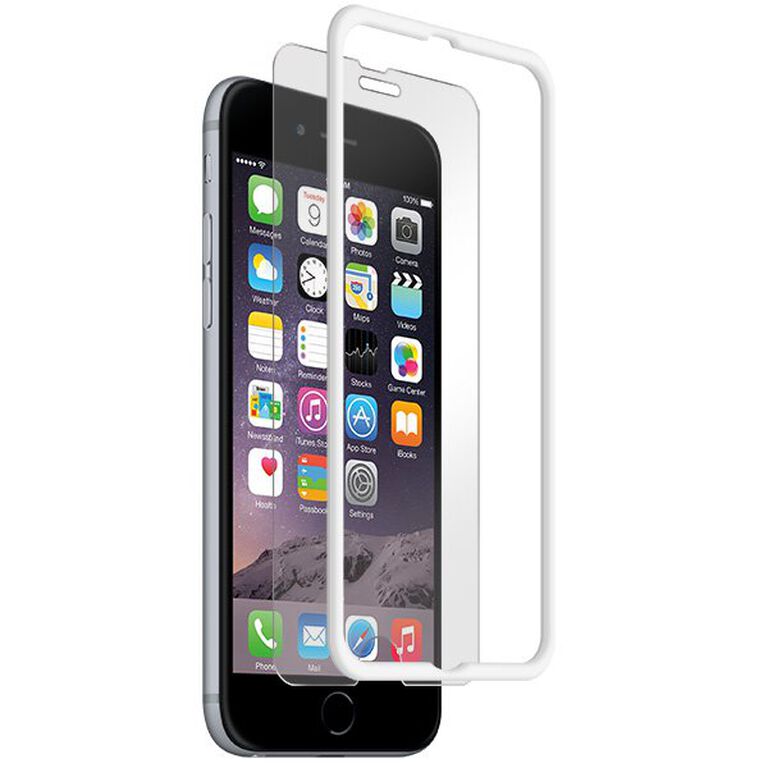 iPhone 6 Clear Tempered Screen Protectors w/ Crown Cover