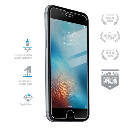 Apple iPhone 6s Plus BodyGuardz Pure® Premium Glass Screen Protector, , large
