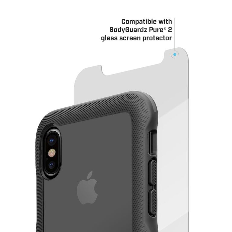 BodyGuardz Trainr Pro Case with Unequal Technology (Black/Gray) for Apple iPhone X/Xs, , large