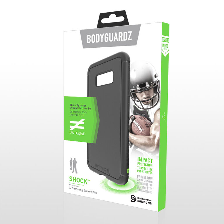 BodyGuardz Shock Case with Unequal Technology (Gray) for Samsung Galaxy S8, , large