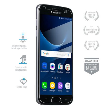 Samsung Galaxy S7 BodyGuardz Pure® Premium Glass Screen Protector, , large