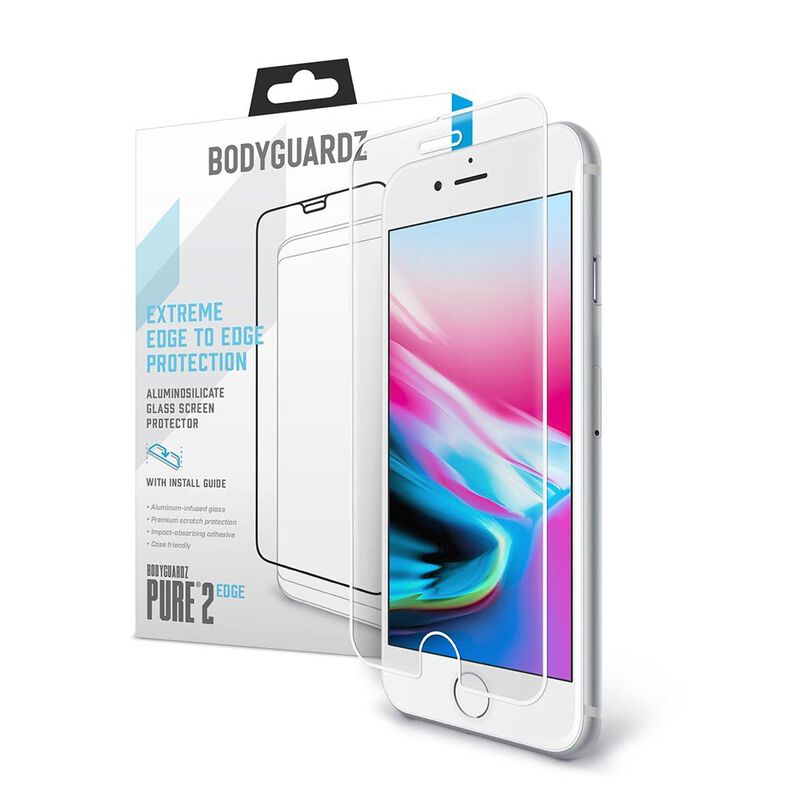 Apple iPhone 8 Plus BodyGuardz® Pure® 2 Edge Premium Glass Screen Protector