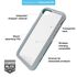 BodyGuardz Trainr Pro Case with Unequal Technology (Gray/Mint) for Apple iPhone SE (2nd Gen) / iPhone 8 / iPhone 7 / iPhone 6s, , large