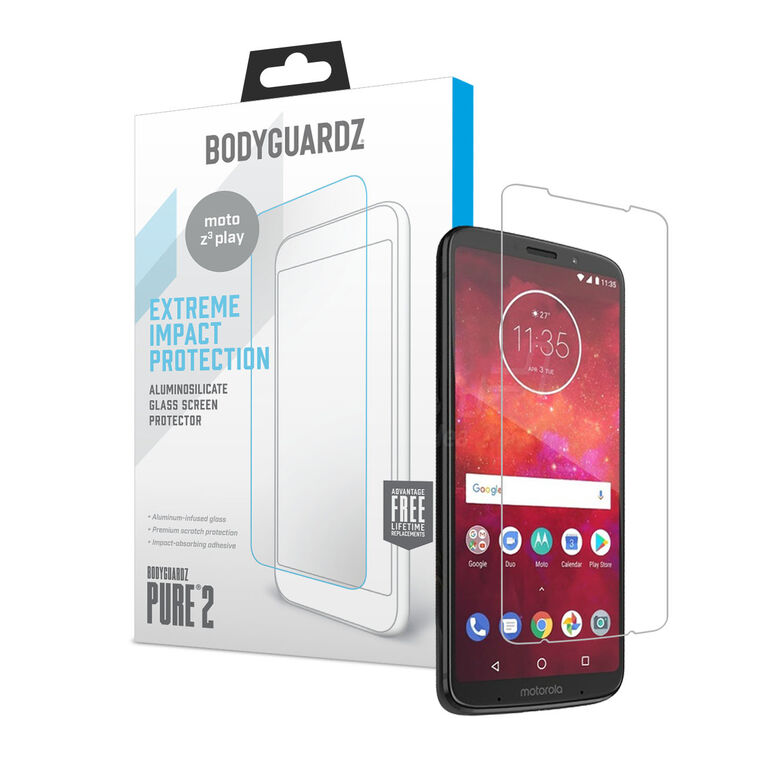 BodyGuardz Pure 2 Glass for Motorola Moto Z3 Play, , large