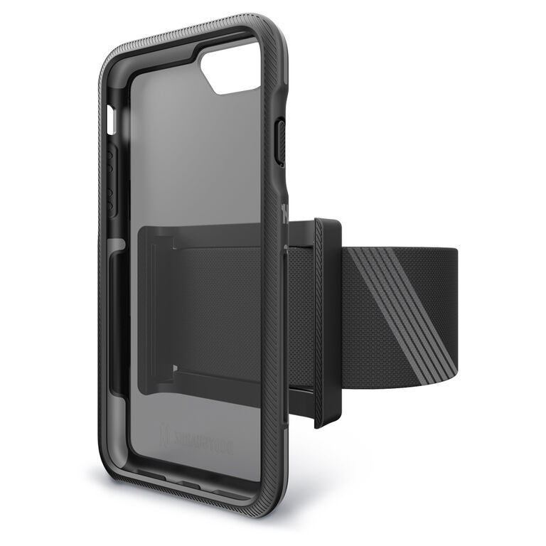 BodyGuardz Trainr Pro Case with Unequal Technology (Black/Gray) for Apple iPhone SE (2nd Gen) / iPhone 8 / iPhone 7 / iPhone 6s, , large