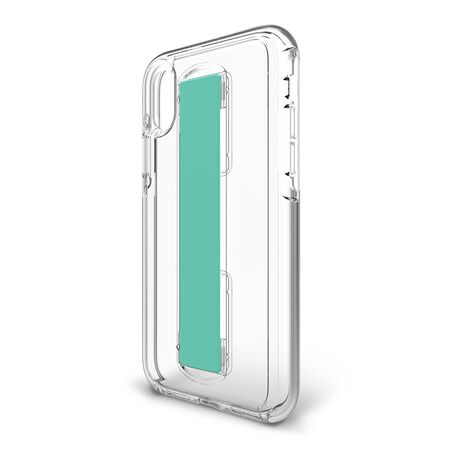 BodyGuardz SlideVue Case featuring Unequal (Clear/Mint) for Apple iPhone Xr, , large