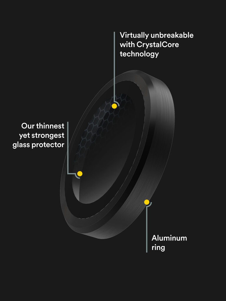 BodyGuardz Apex Galaxy S25 Ultra Camera Protector (Black), , large