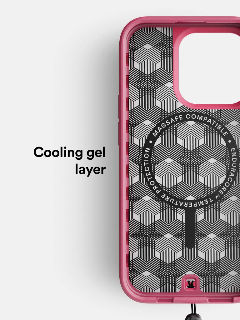 BodyGuardz Paradigm Pro Case featuring (Pomegranate) for Apple iPhone 15 Pro, , large