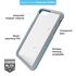 BodyGuardz Trainr Case with Unequal Technology (Gray/Mint) for Apple iPhone 6/6s/7/8 Plus, , large