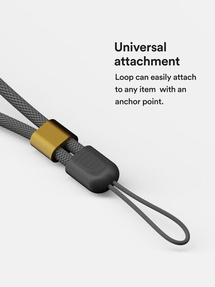 Universal, Adjustable Wrist Lanyard(Gray-Copper), , large