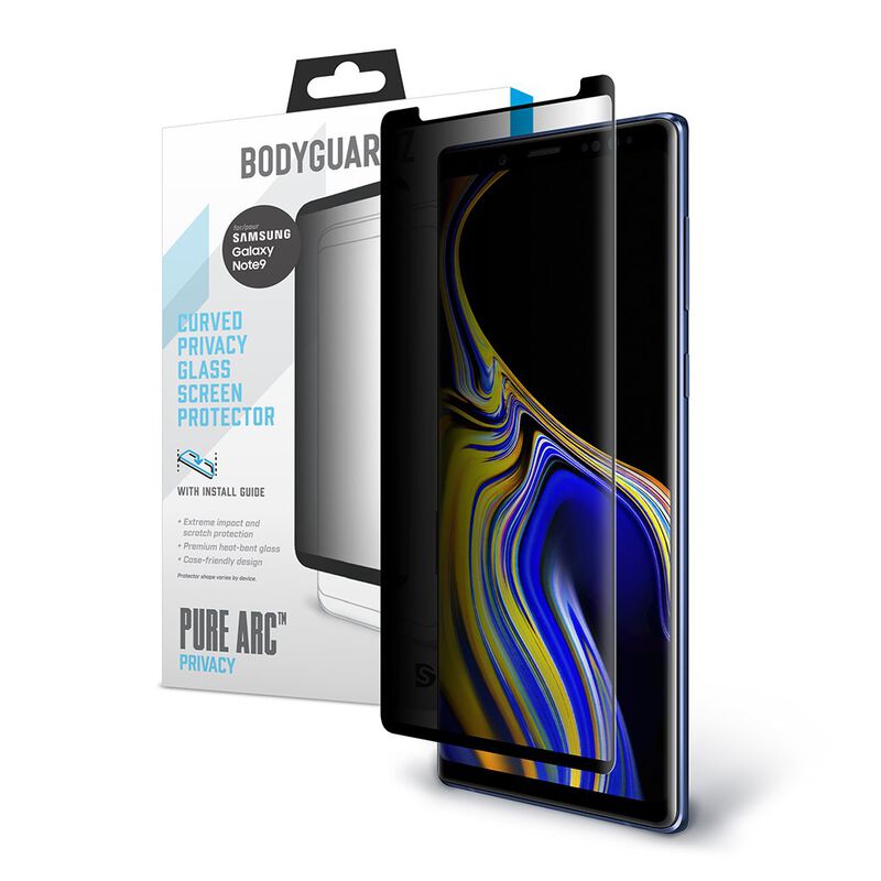 Samsung Galaxy Note9 BodyGuardz Pure Arc™ Privacy Premium Glass Screen Protector