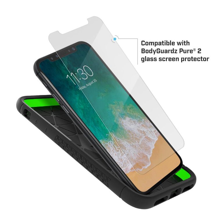 BodyGuardz Shock Case with Unequal Technology (Black) for Apple iPhone X, , large