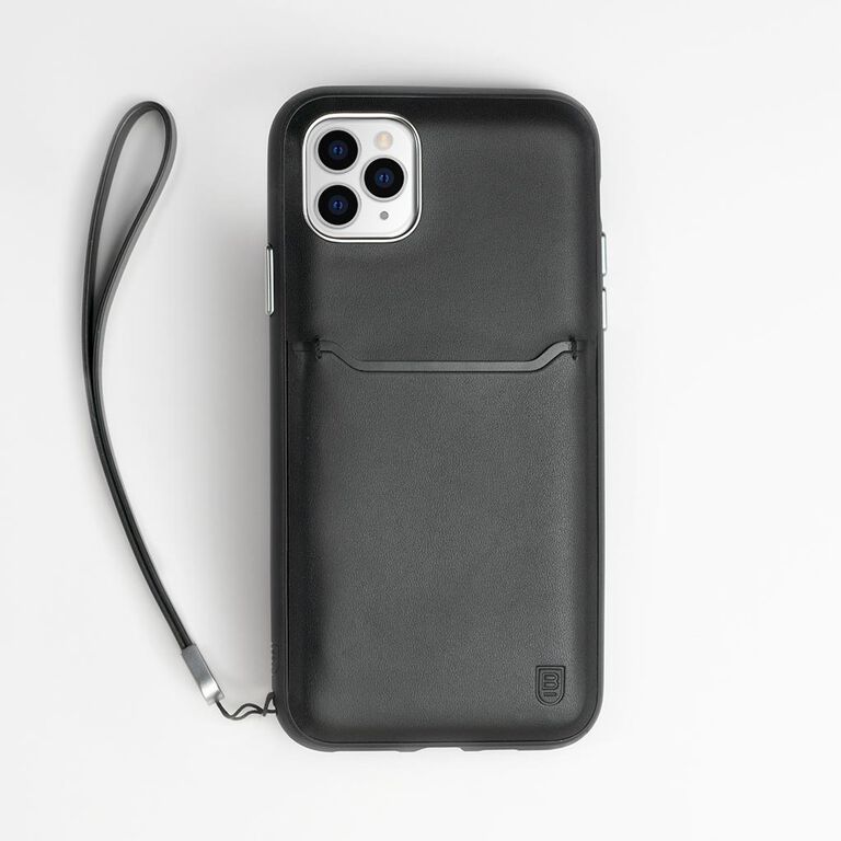 Bodyguardz - Accent Wallet Case for Apple iPhone 11 Pro - Black