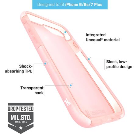 BodyGuardz Ace Pro Case featuring Unequal (Pink/White) for Apple iPhone 6/6s/7/8 Plus, , large