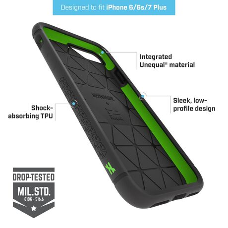 bodyguardz shock case with unequal technology for apple iphone 7 plus