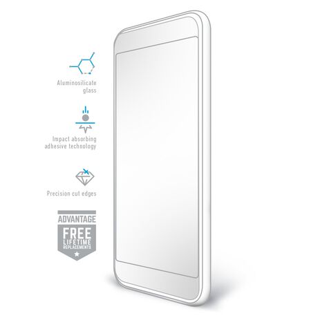 LG Fortune 2 BodyGuardz Pure® 2 Premium Glass Screen Protector, , large