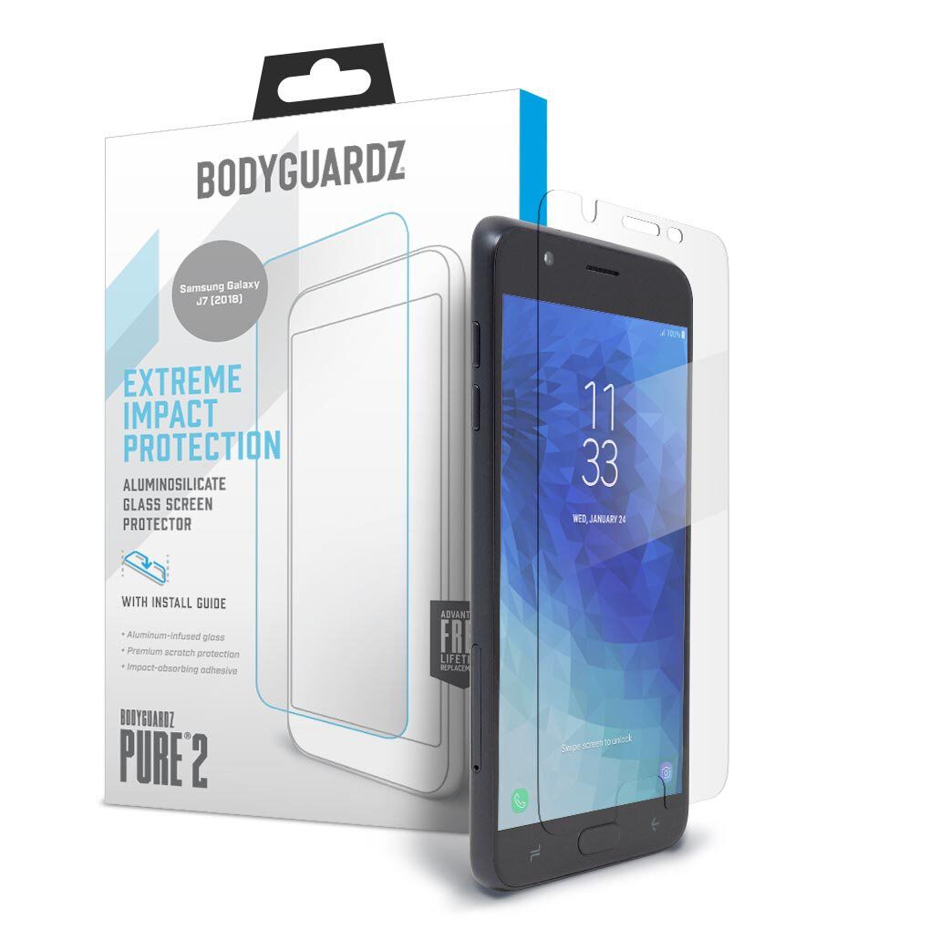 Samsung Galaxy J7 2018 BodyGuardz Pure 2 Premium Glass