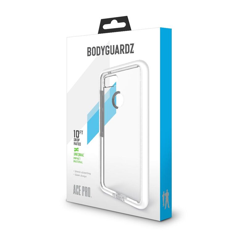 BodyGuardz Ace Pro Case featuring Unequal (Clear/White) for Google Pixel 3, , large