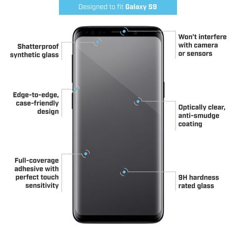 Samsung Galaxy S9 Prtx Shatterproof Synthetic Glass Screen Protector