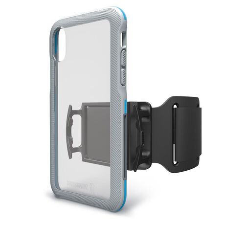 BodyGuardz Trainr Pro Case with Unequal Technology (Gray/Mint) for Apple iPhone X, , large