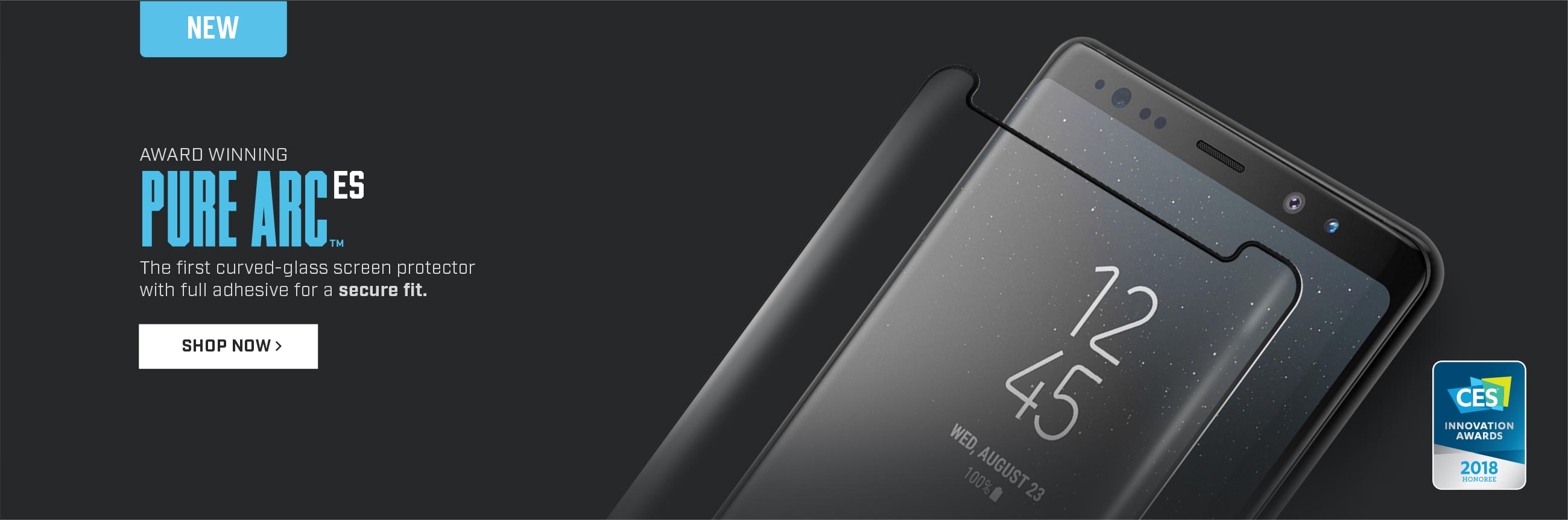 The first curved-glass screen protector with full adhesive for a secure fit