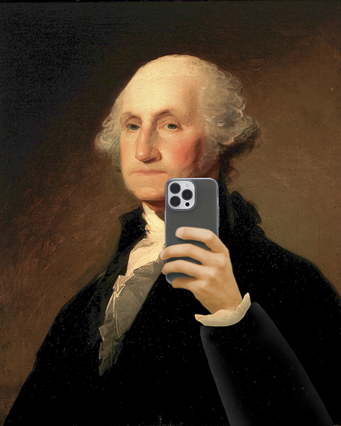 George Washington with Carve case