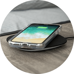 Slidvue kickstand case is compatible with wireless charging
