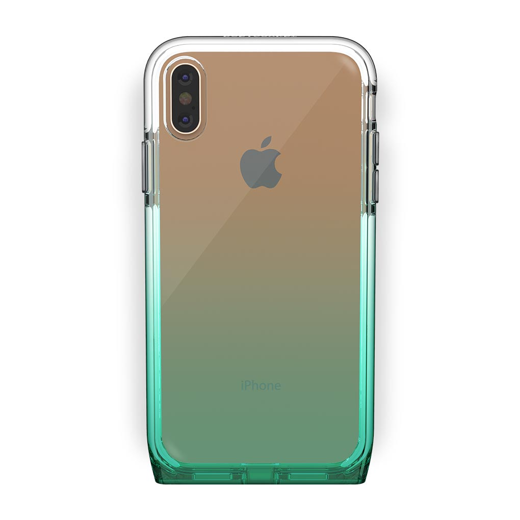 iPhone Xs Max Gold with Harmony Lucky Clear Case