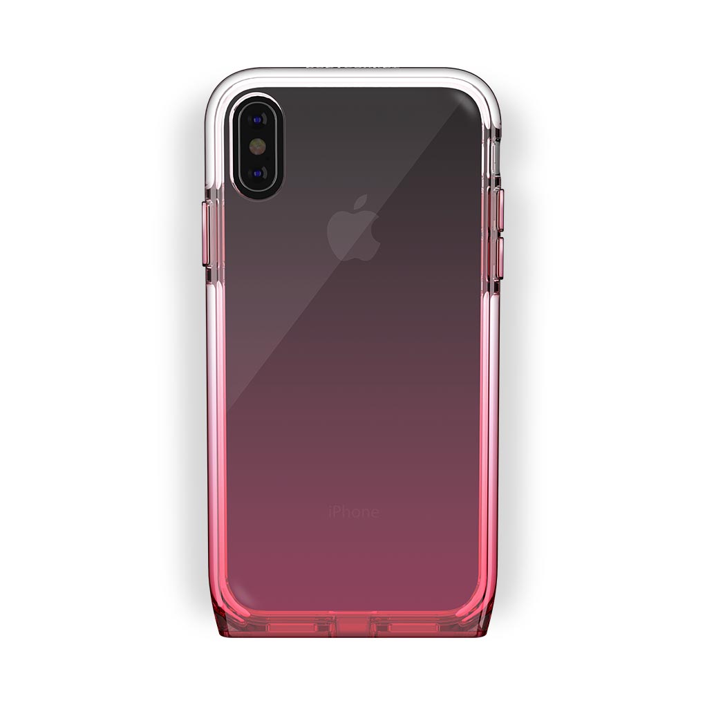 iPhone X/Xs Black with Harmony Rose Quartz Clear Case