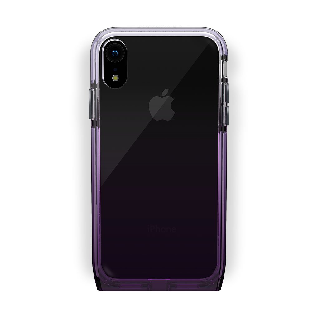 iPhone Xr Black with Harmony Amethyst Clear Case
