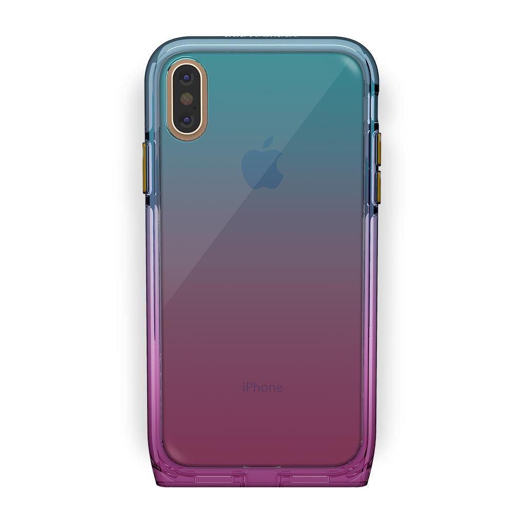 iPhone Xs Max Gold with Harmony Unicorn Clear Case